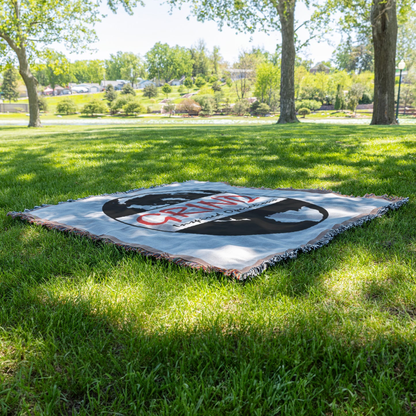 Grind Inspired Operations Logo Woven Blanket