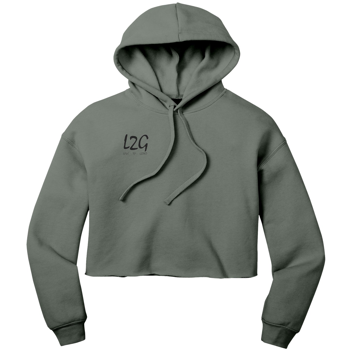 Love 2 Grind (L2G) Crop Fleece Hoodie