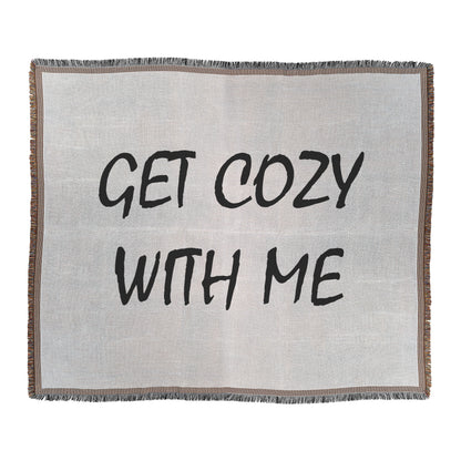Get Cozy With Me Woven Blanket