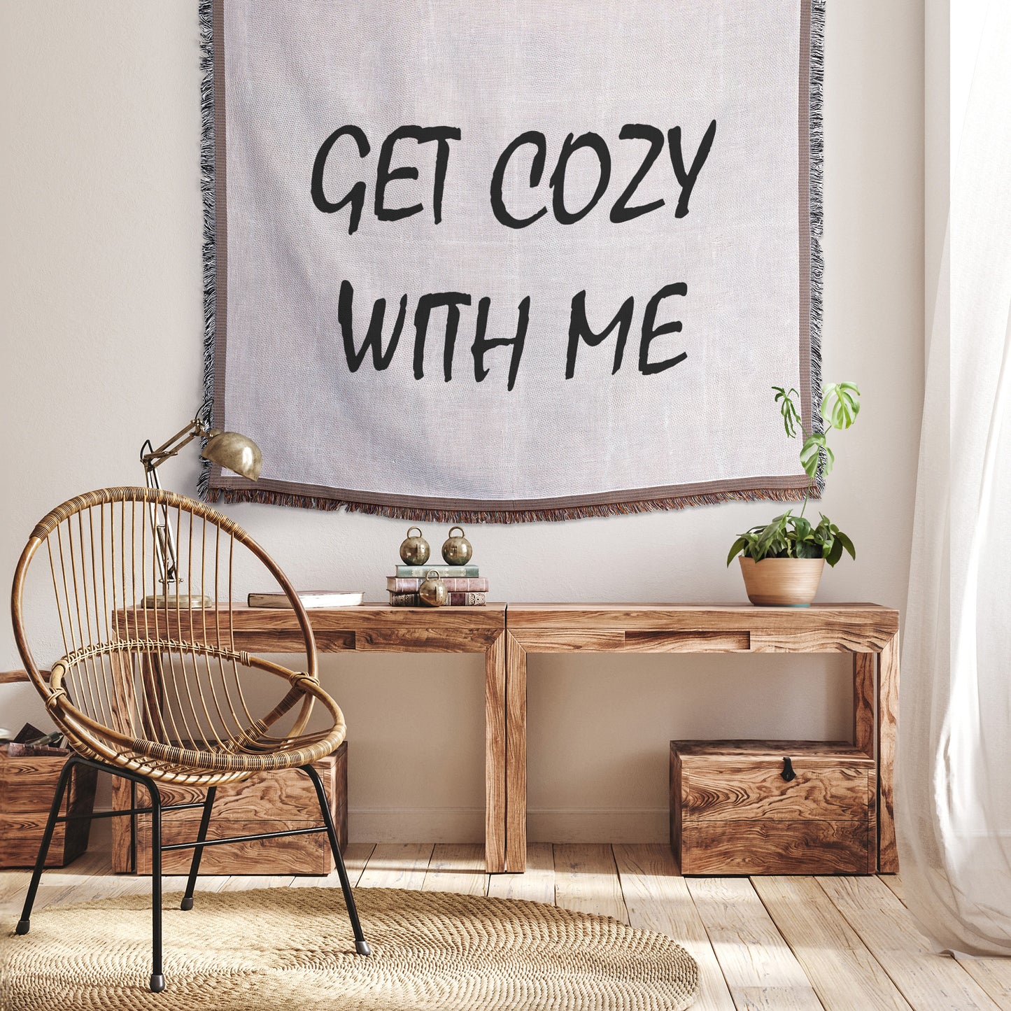 Get Cozy With Me Woven Blanket