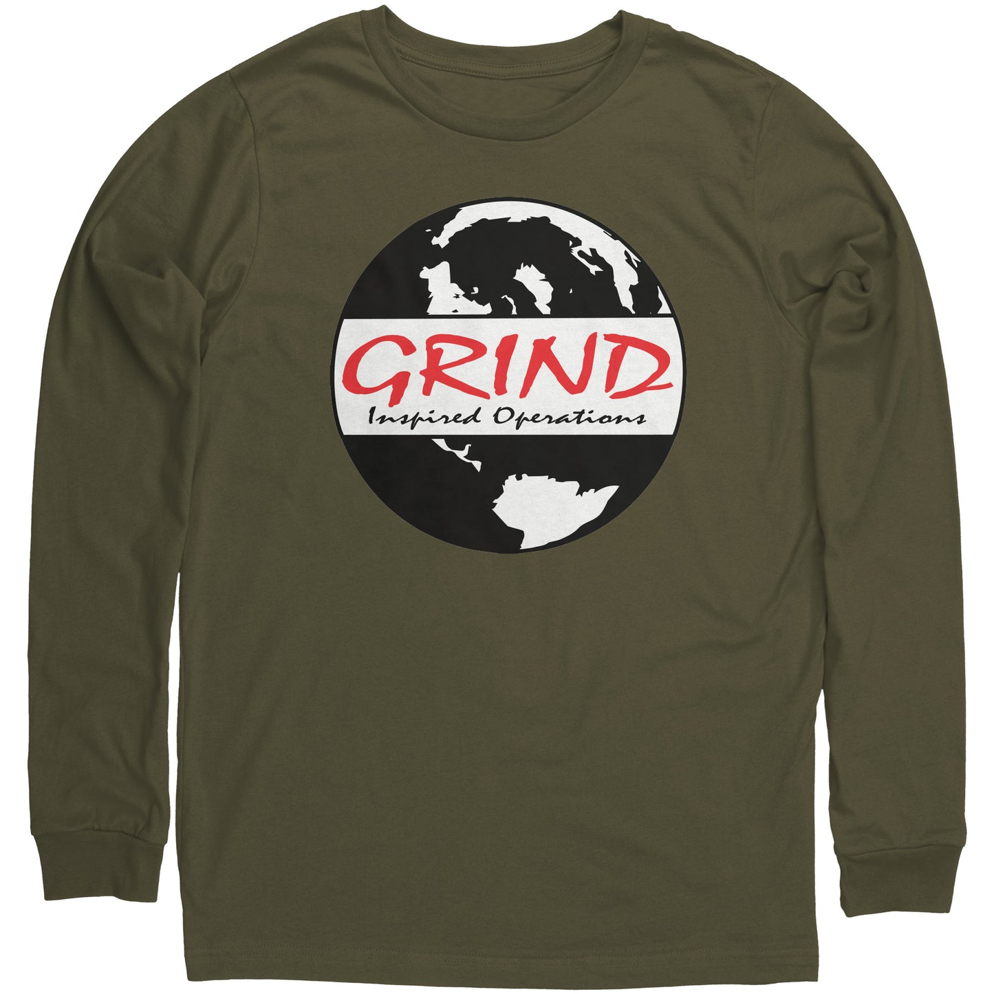 Grind Inspired Canvas Long Sleeve Shirt