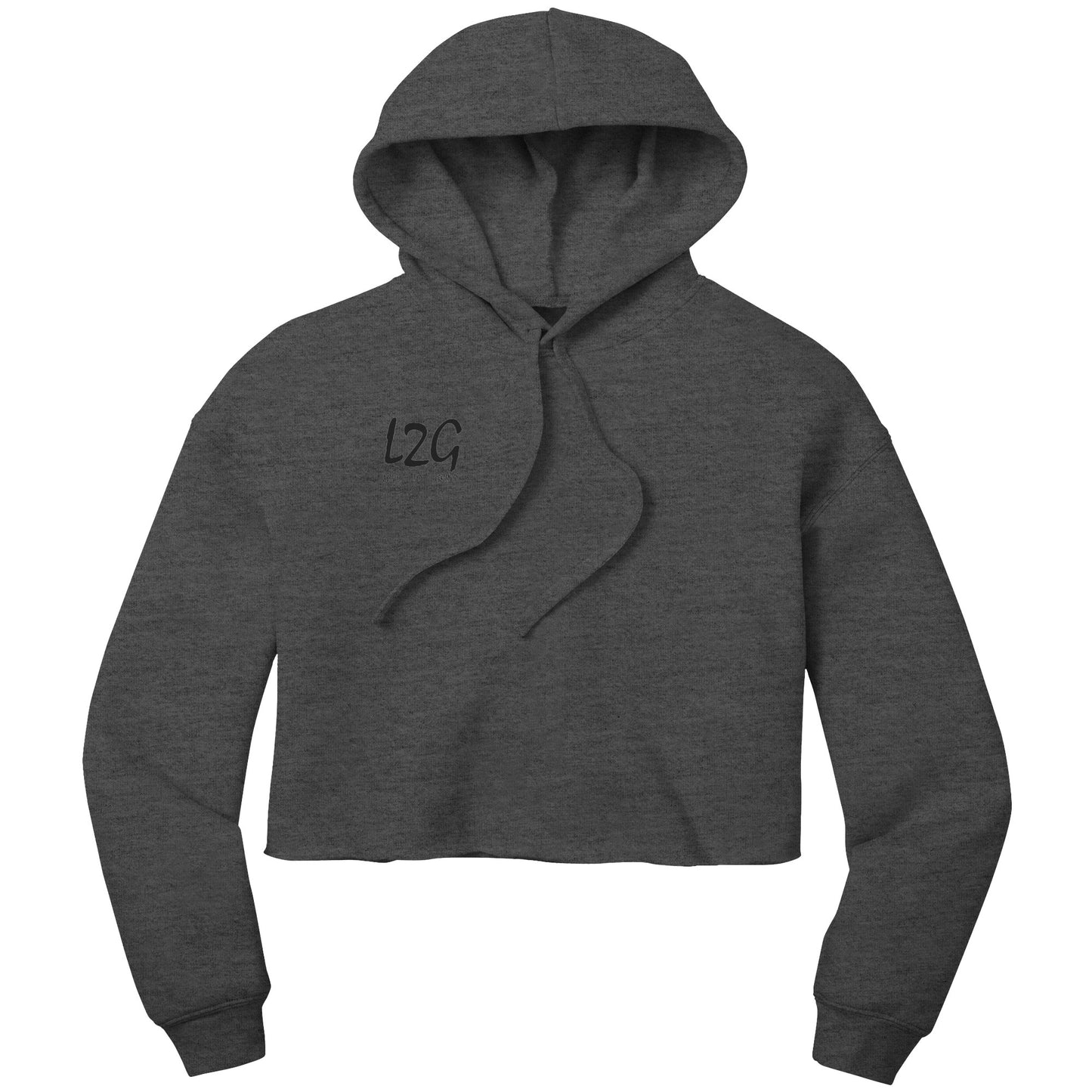 Love 2 Grind (L2G) Crop Fleece Hoodie