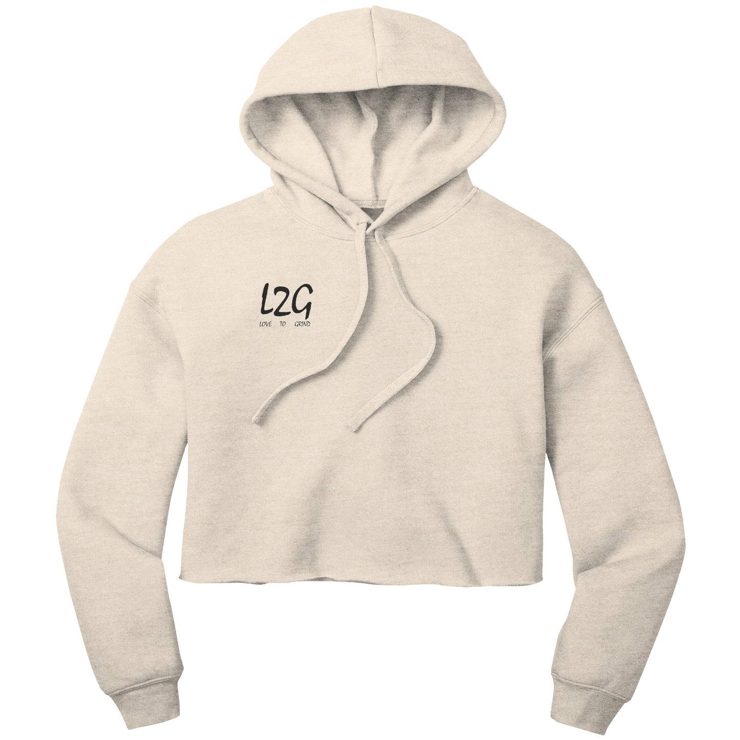 Love 2 Grind (L2G) Crop Fleece Hoodie
