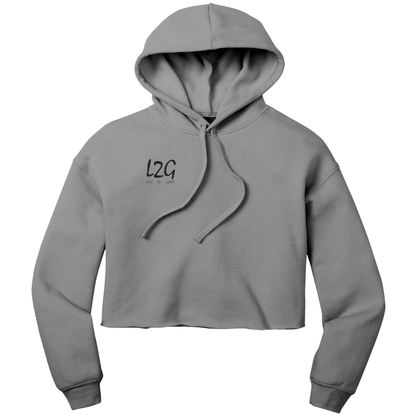Love 2 Grind (L2G) Crop Fleece Hoodie