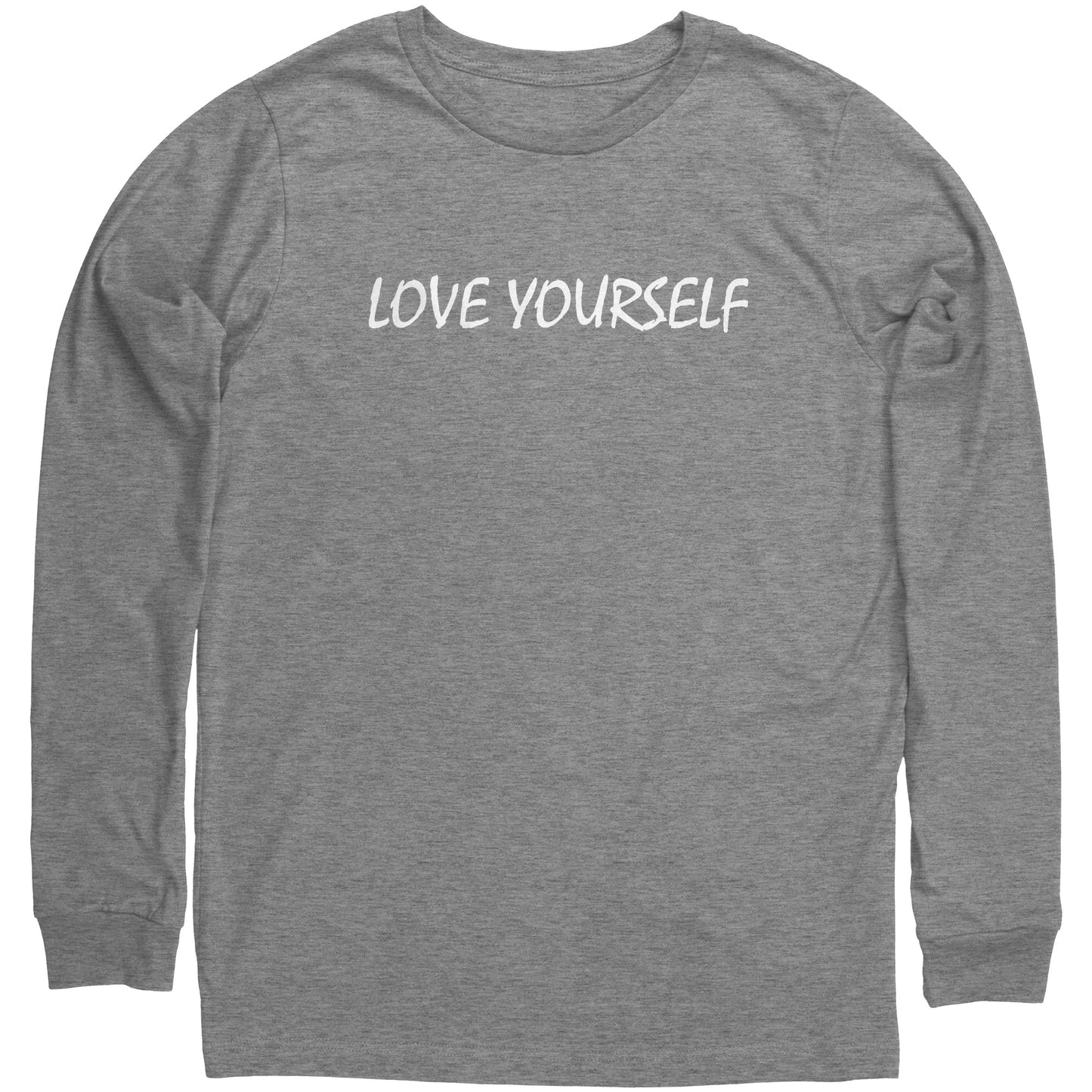Love Yourself Canvas Long Sleeve Shirt